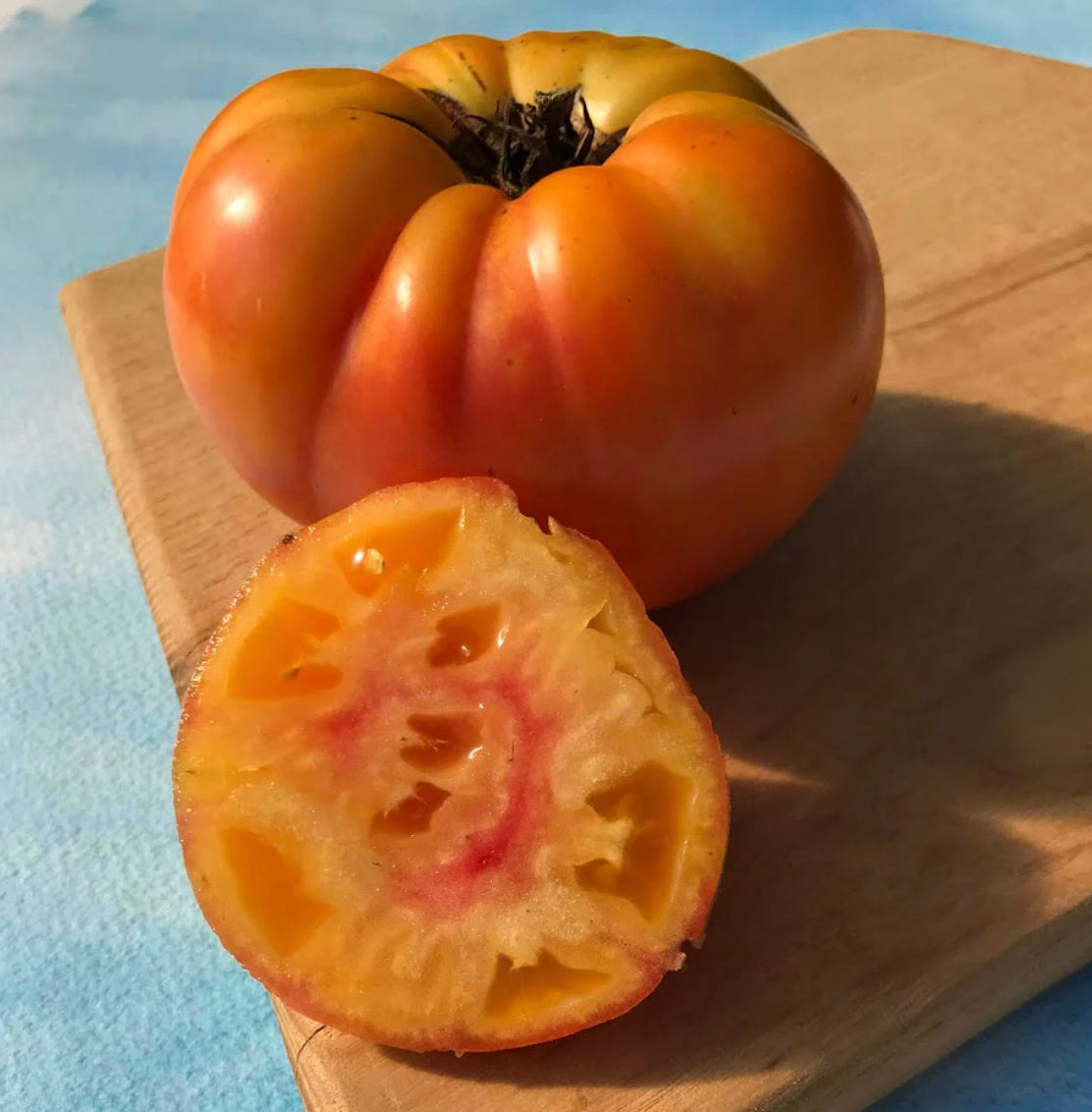 hudson valley pineapple tomato seeds seed from flower + furbish Shop now at flower + furbish