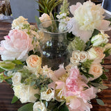 soft + serene urn arrangement shop now at flower + furbishfloral arrangement, Funeral, sympathy, Urn wreath