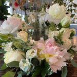 soft + serene urn arrangement shop now at flower + furbishfloral arrangement, Funeral, sympathy, Urn wreath