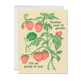 another year of growth birthday blank card shop now at flower + furbishbirthday, blank card, card, celebration, shipping