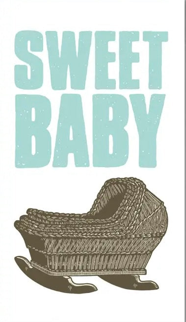 sweet baby mini blank card shop now at flower + furbishanniversary, blank card, card, celebration, mini card, shipping