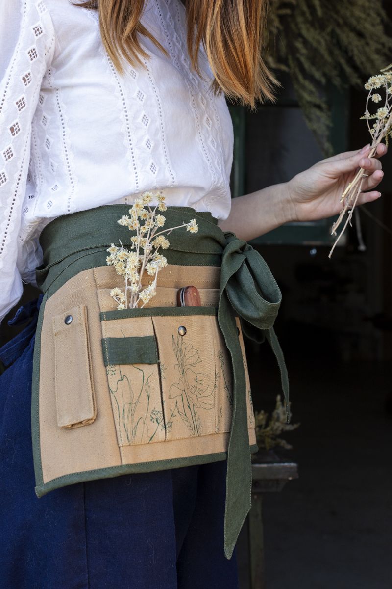 cullen gardener’s apron shop now at flower + furbishapron, celebration, Gift, mom, plant, Plant accessory, shipping, thank you