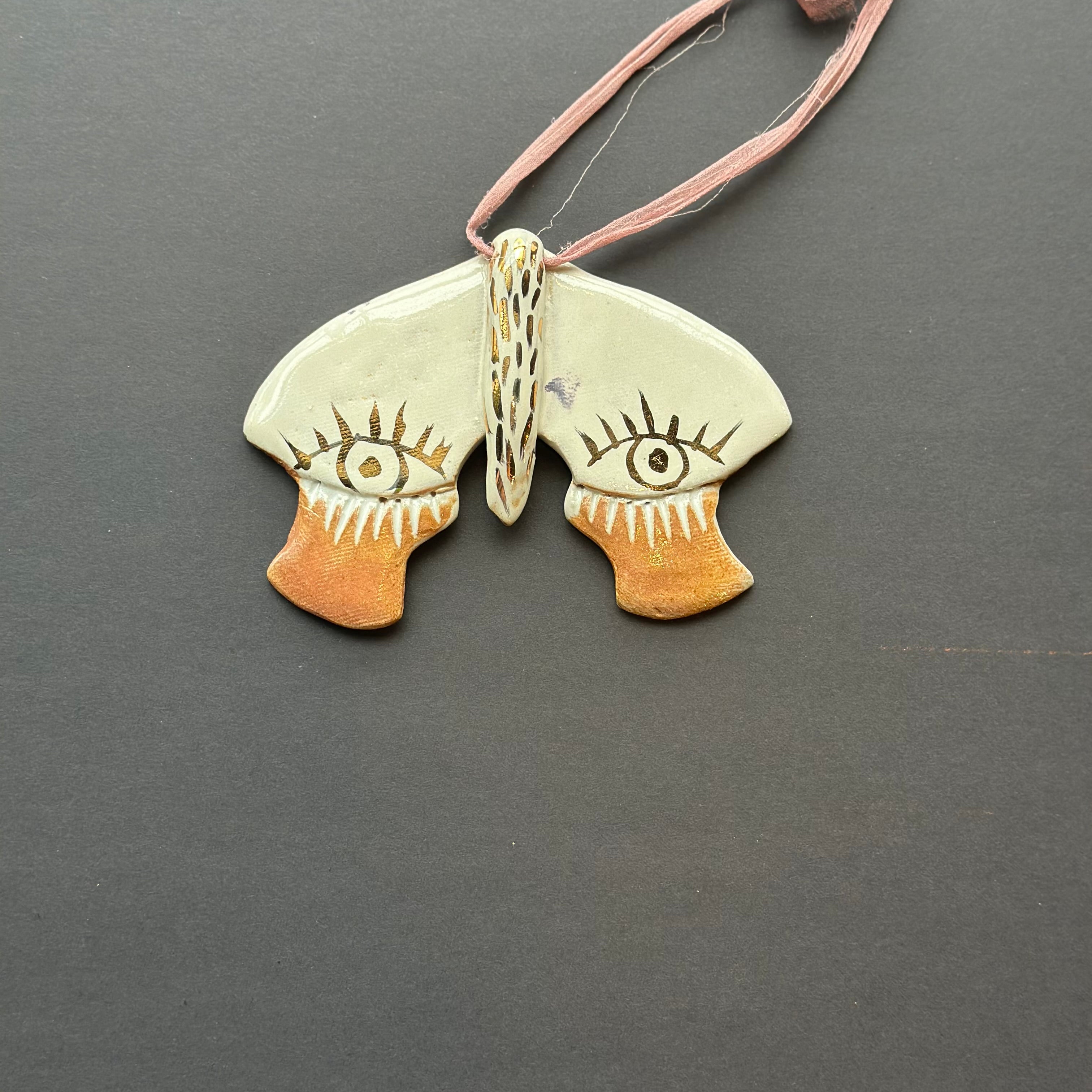 handmade moth ornaments shop now at flower + furbishChristmas, Gift, Handmade, local maker, ornament, shipping