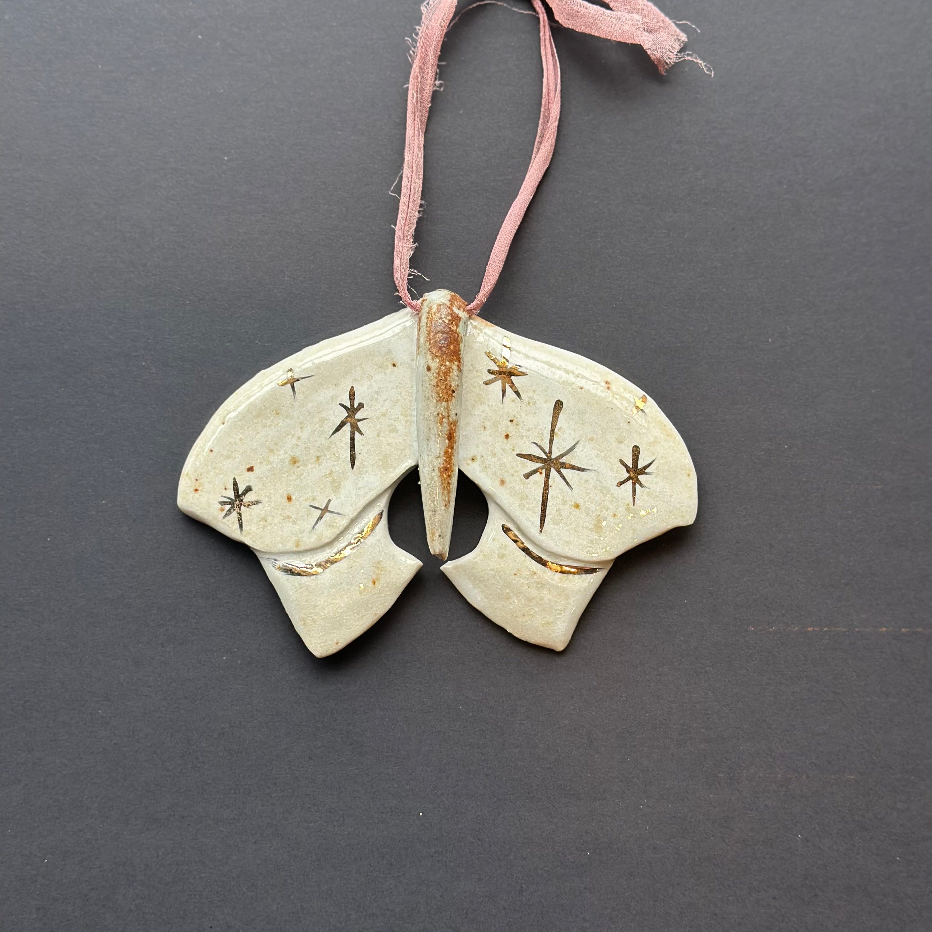 handmade moth ornaments shop now at flower + furbishChristmas, Gift, Handmade, local maker, ornament, shipping