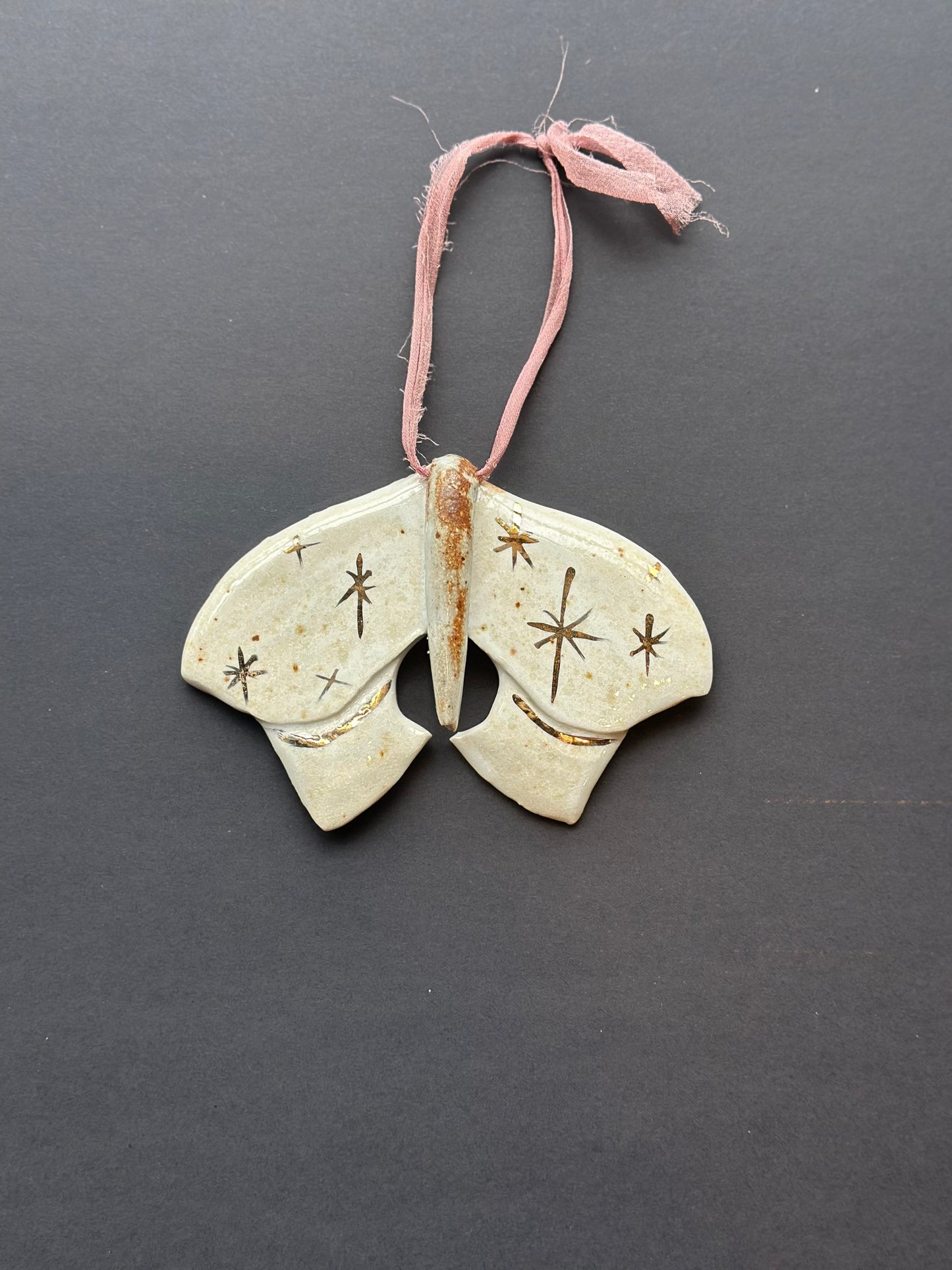 handmade moth ornaments shop now at flower + furbishChristmas, Gift, Handmade, local maker, ornament, shipping