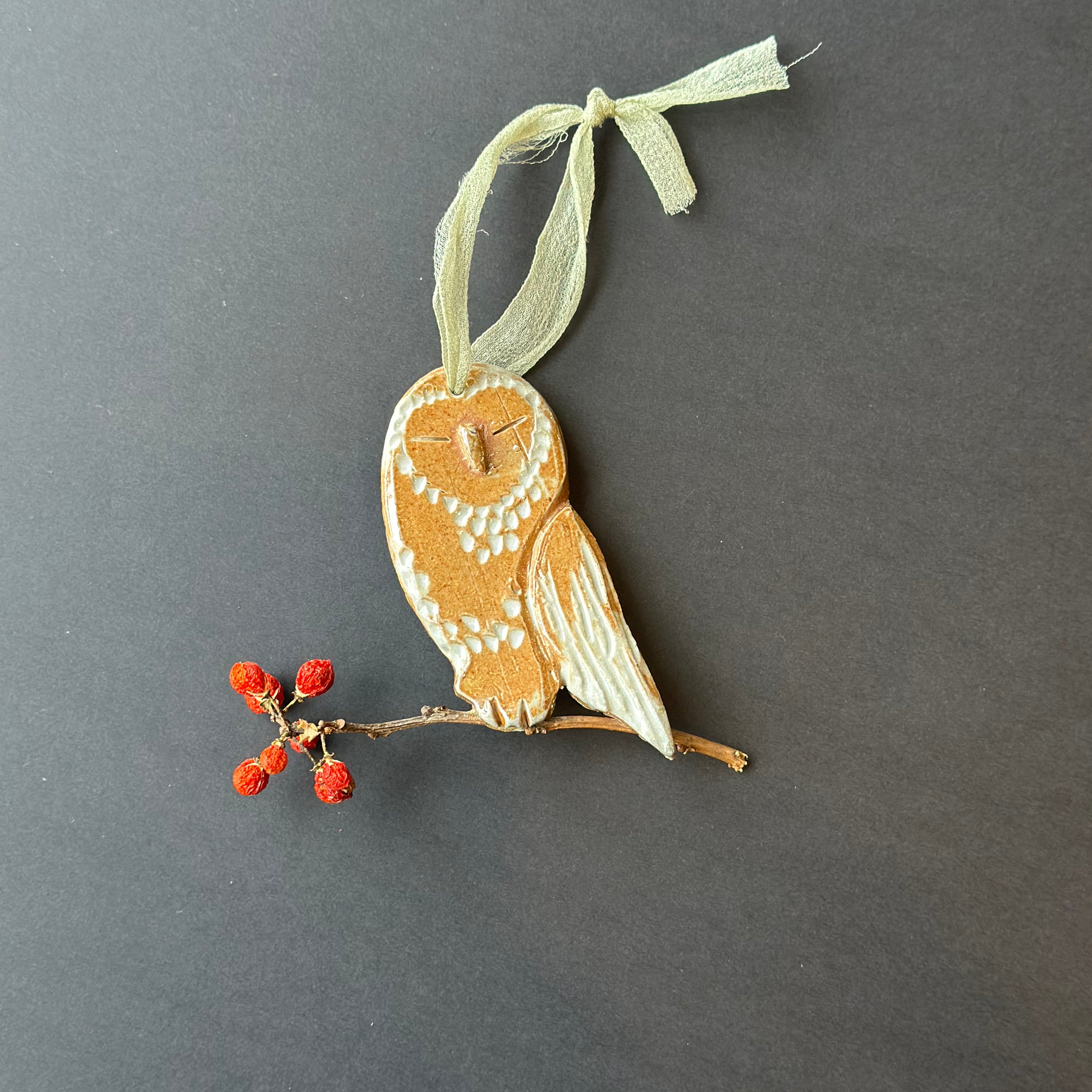 handmade owl ornaments shop now at flower + furbishChristmas, Gift, Handmade, local maker, ornament, shipping