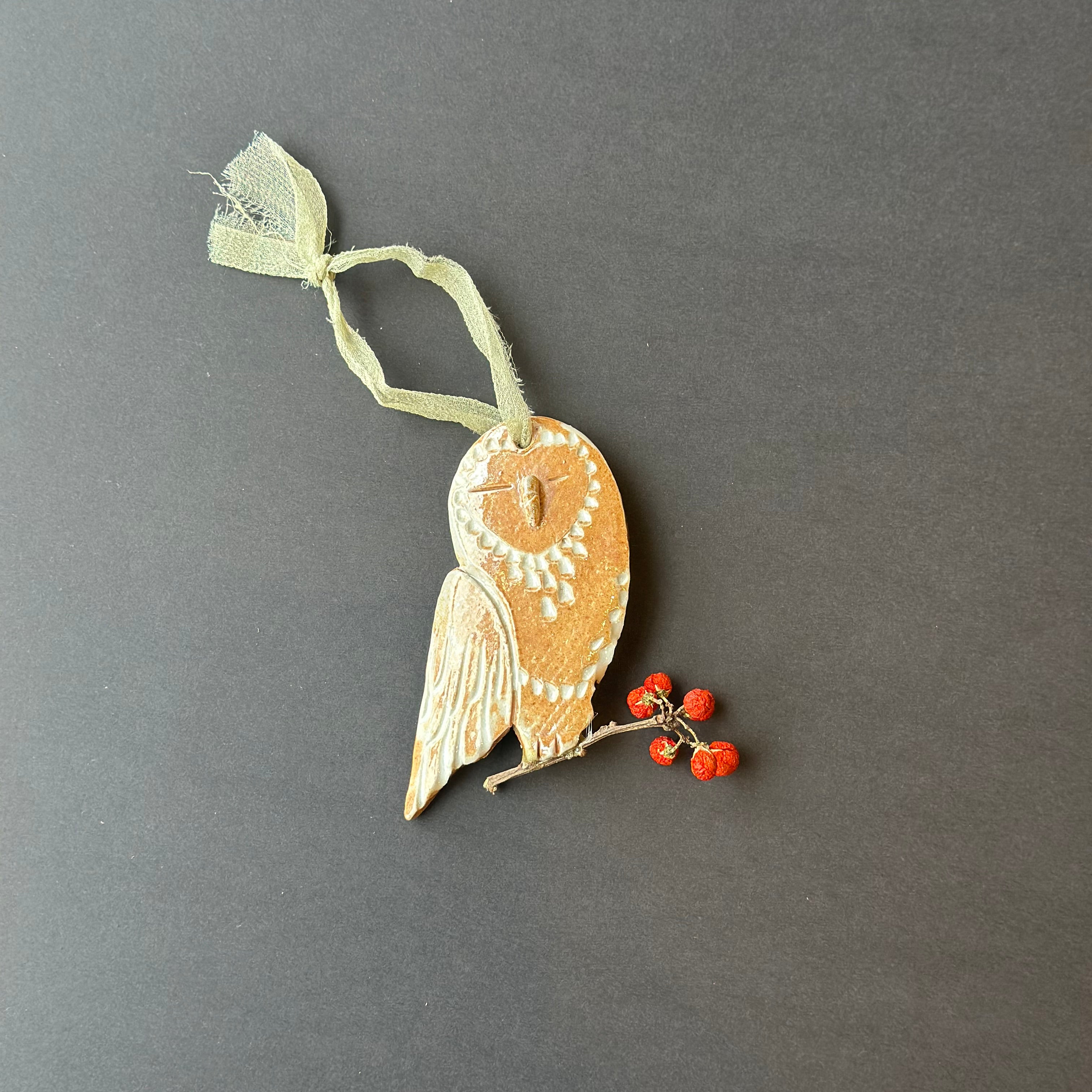 handmade owl ornaments shop now at flower + furbishChristmas, Gift, Handmade, local maker, ornament, shipping