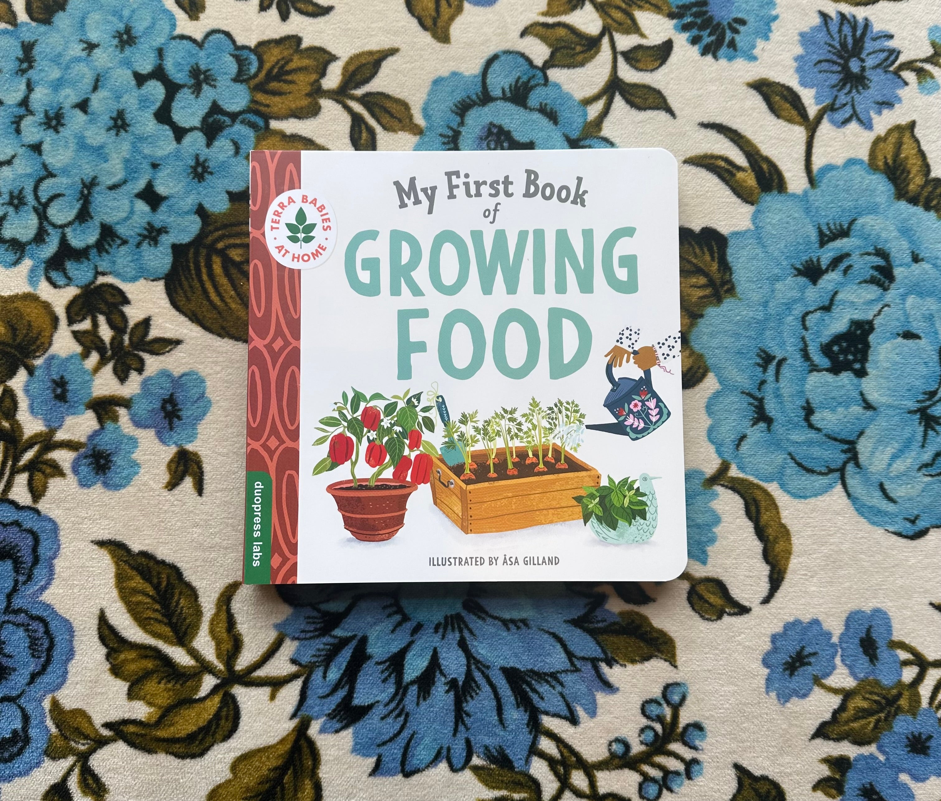 my first book of growing food shop now at flower + furbishBook, celebration, Children’s book, garden, Gift, shipping