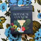 the botanical cocktail deck of cards: 50 cocktail recipe cards inspired by nature shop now at flower + furbishBook, Gift, shipping