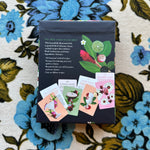 the botanical cocktail deck of cards: 50 cocktail recipe cards inspired by nature shop now at flower + furbishBook, Gift, shipping