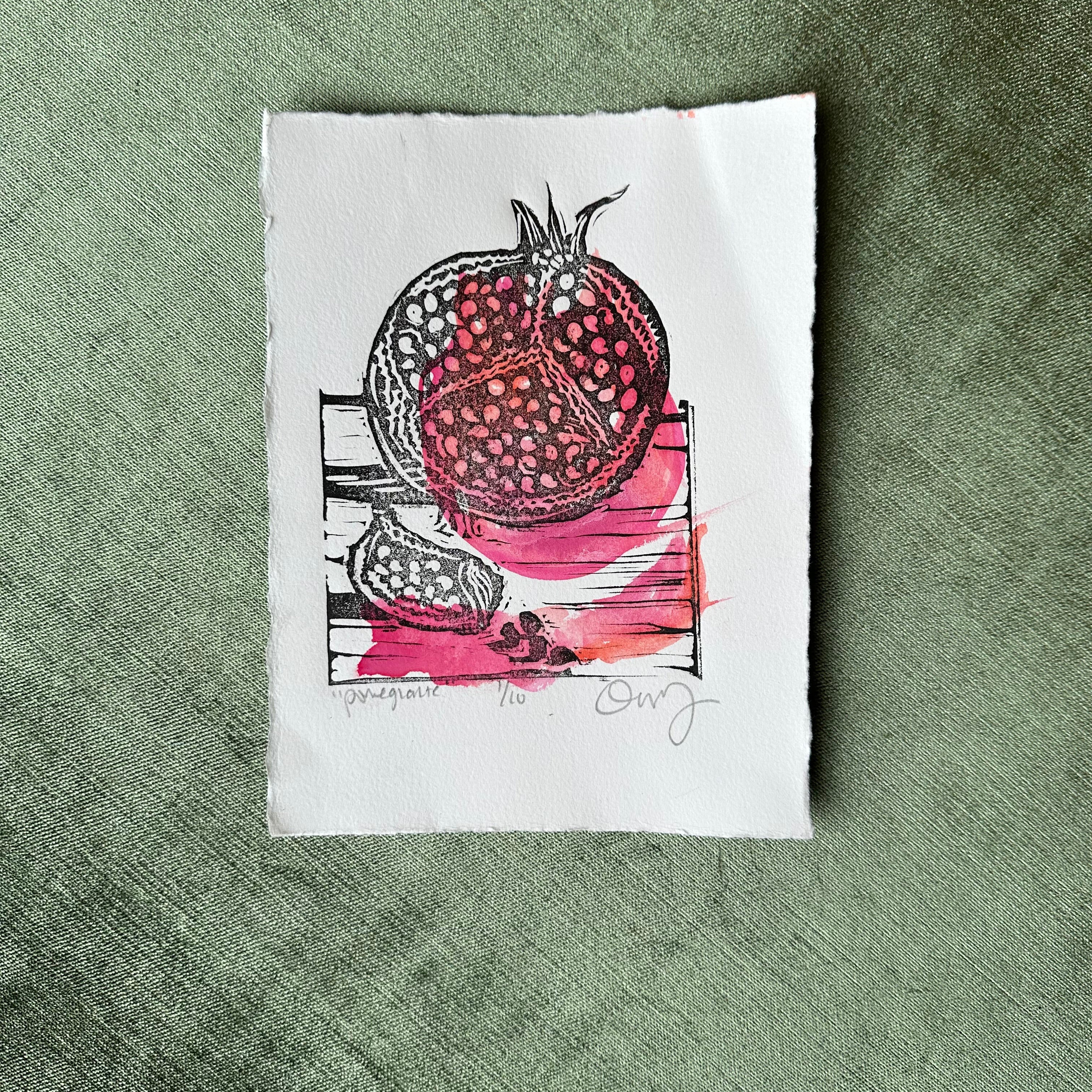 pomegranate print shop now at flower + furbishlife on mars, marlee, print, shipping