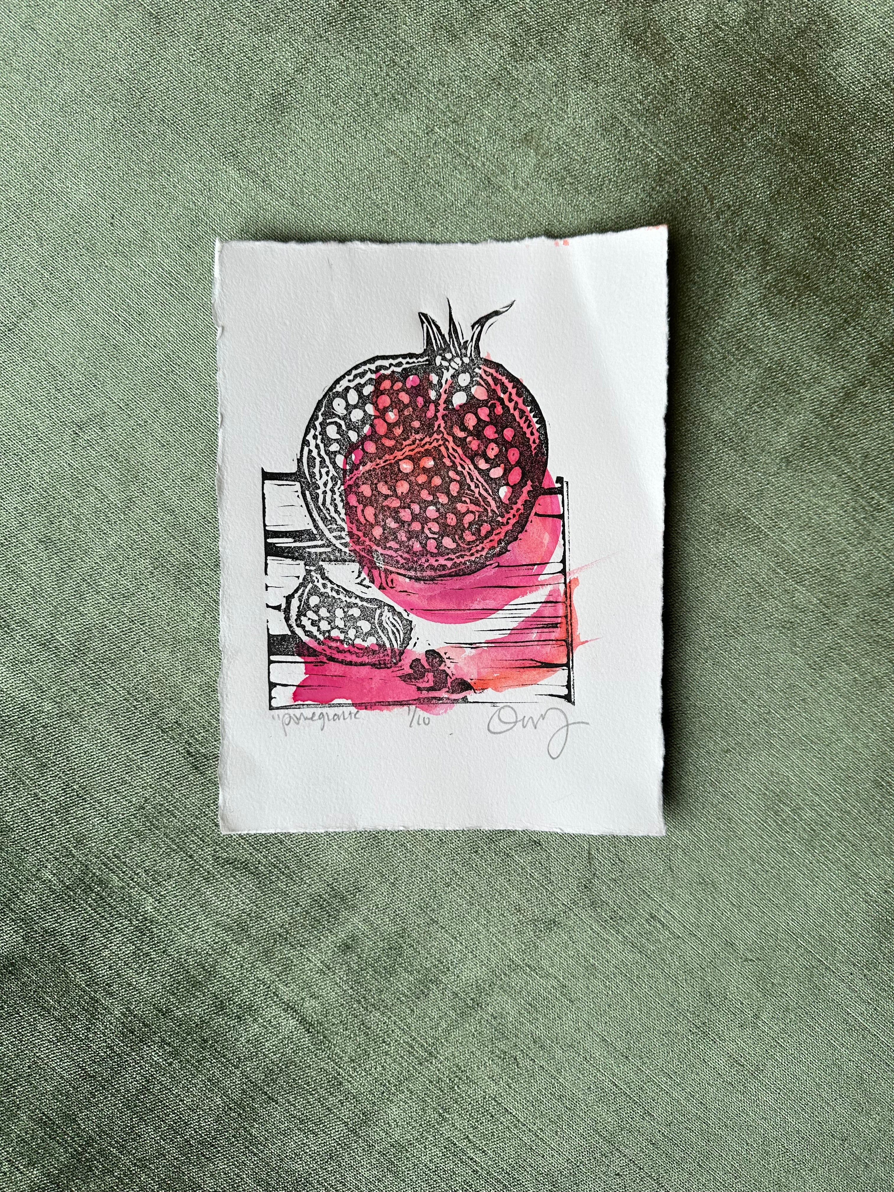 pomegranate print shop now at flower + furbishlife on mars, marlee, print, shipping