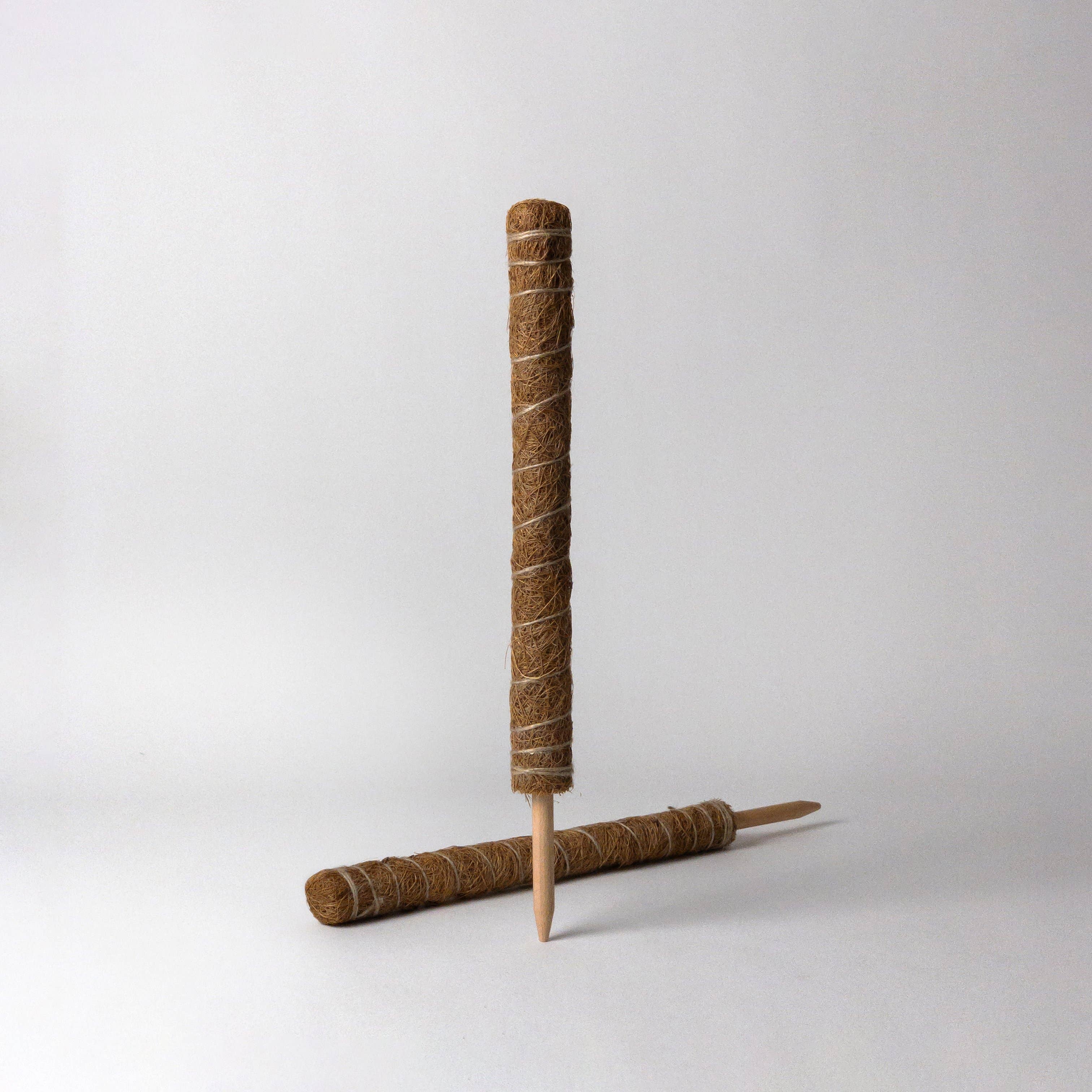 two pack | coco coir pole for plant support shop now at flower + furbish