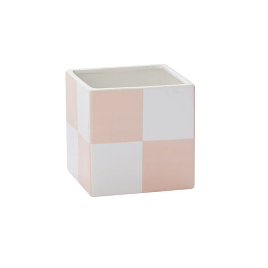 blushed square plant pot from flower + furbish Shop now at flower + furbish