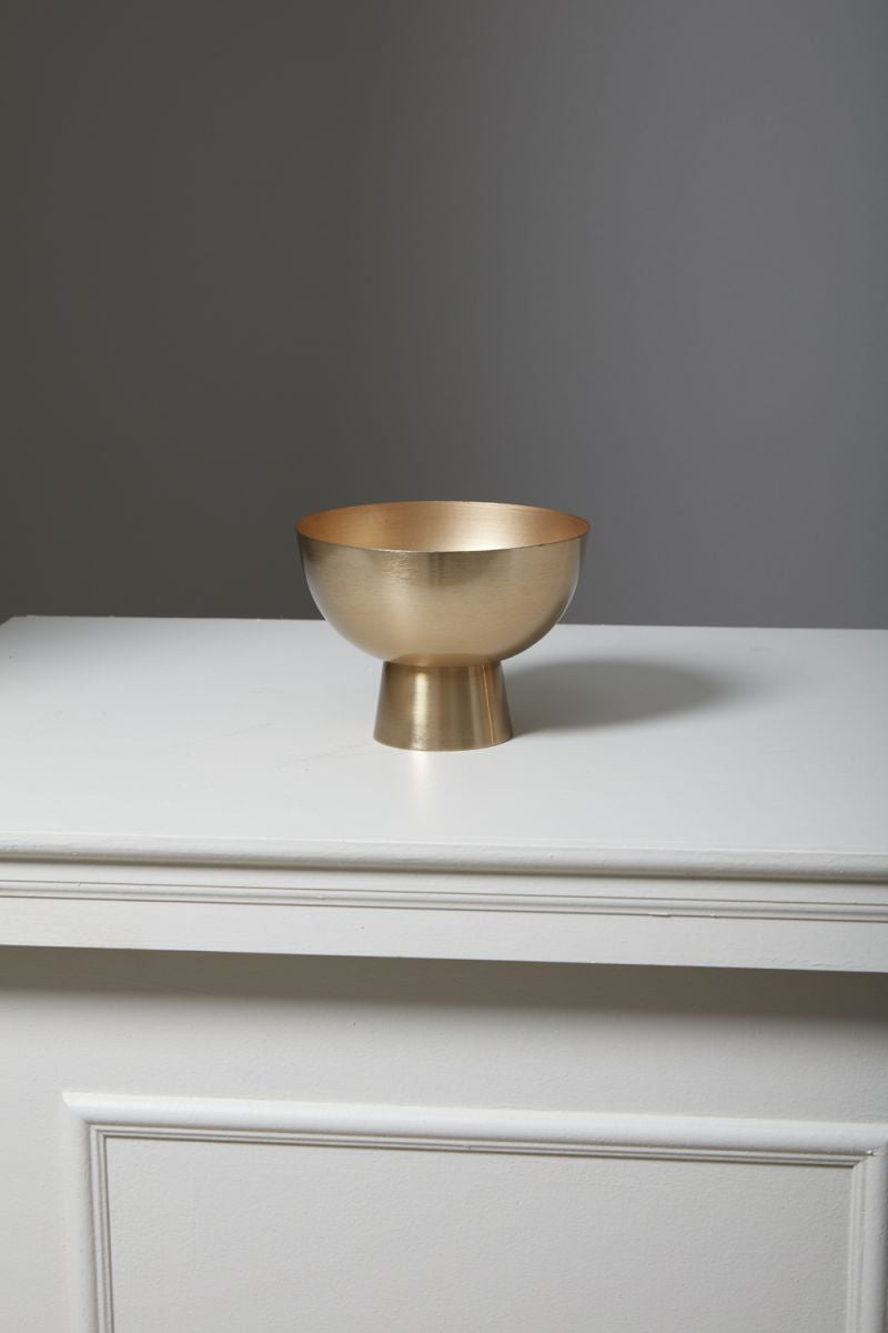 golden love compote vase from flower + furbish Shop now at flower + furbish