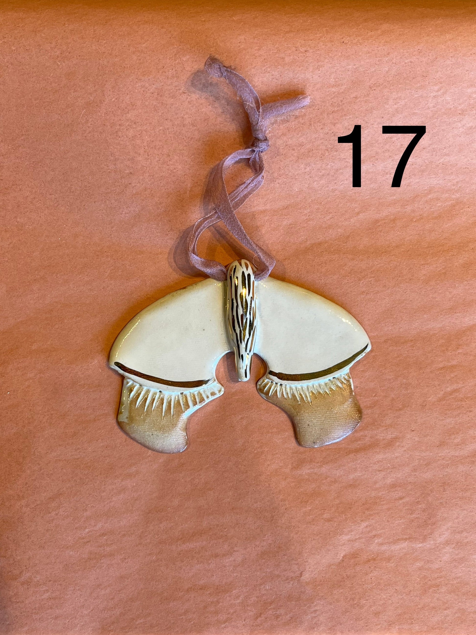 handmade moth ornaments Gift from flower + furbish Shop now at flower + furbish