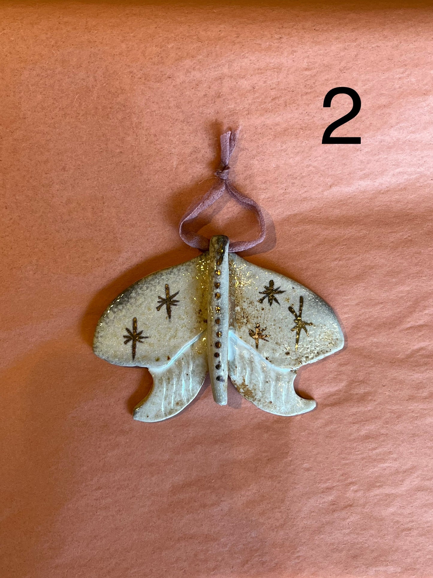 handmade moth ornaments Gift from flower + furbish Shop now at flower + furbish