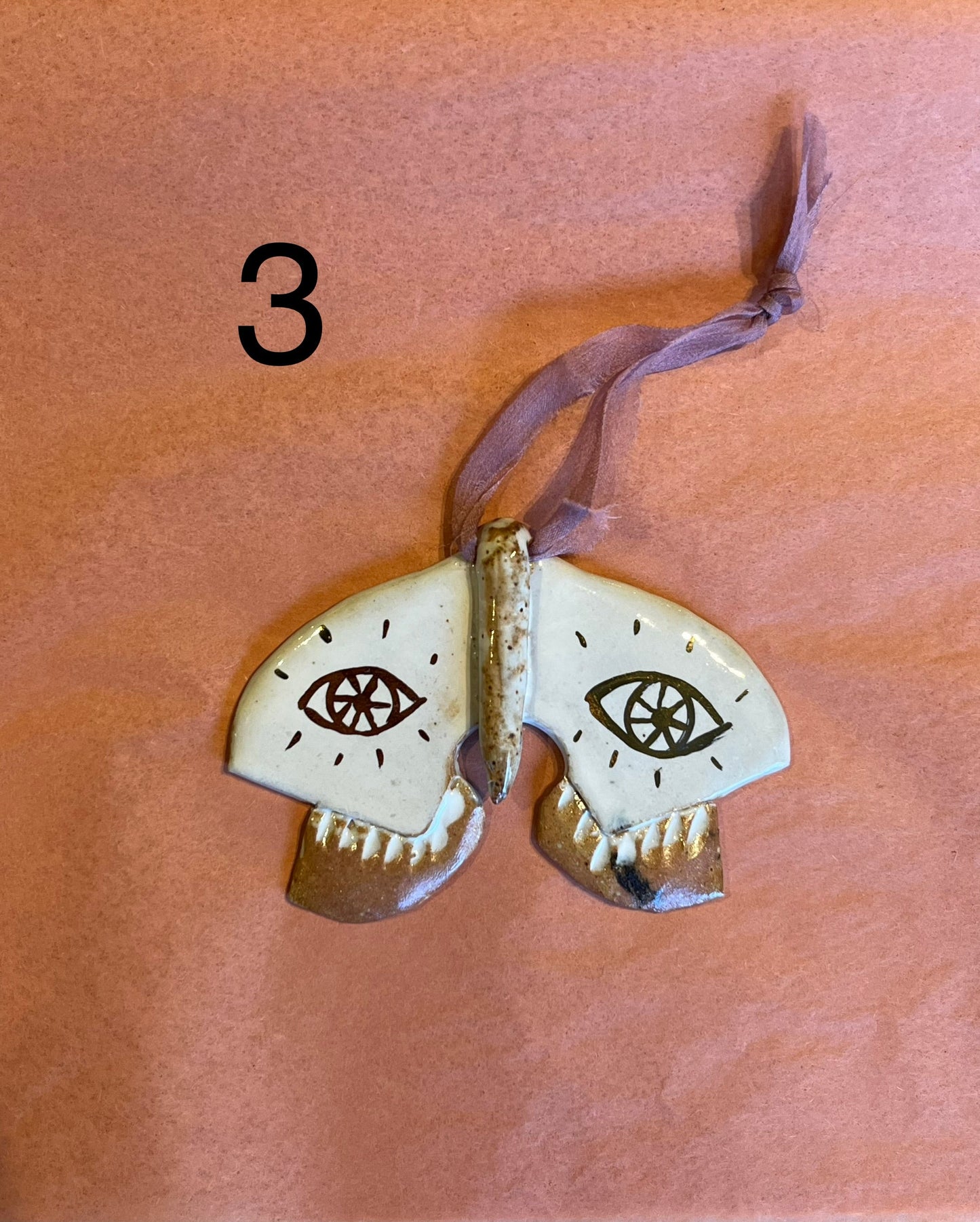 handmade moth ornaments Gift from flower + furbish Shop now at flower + furbish