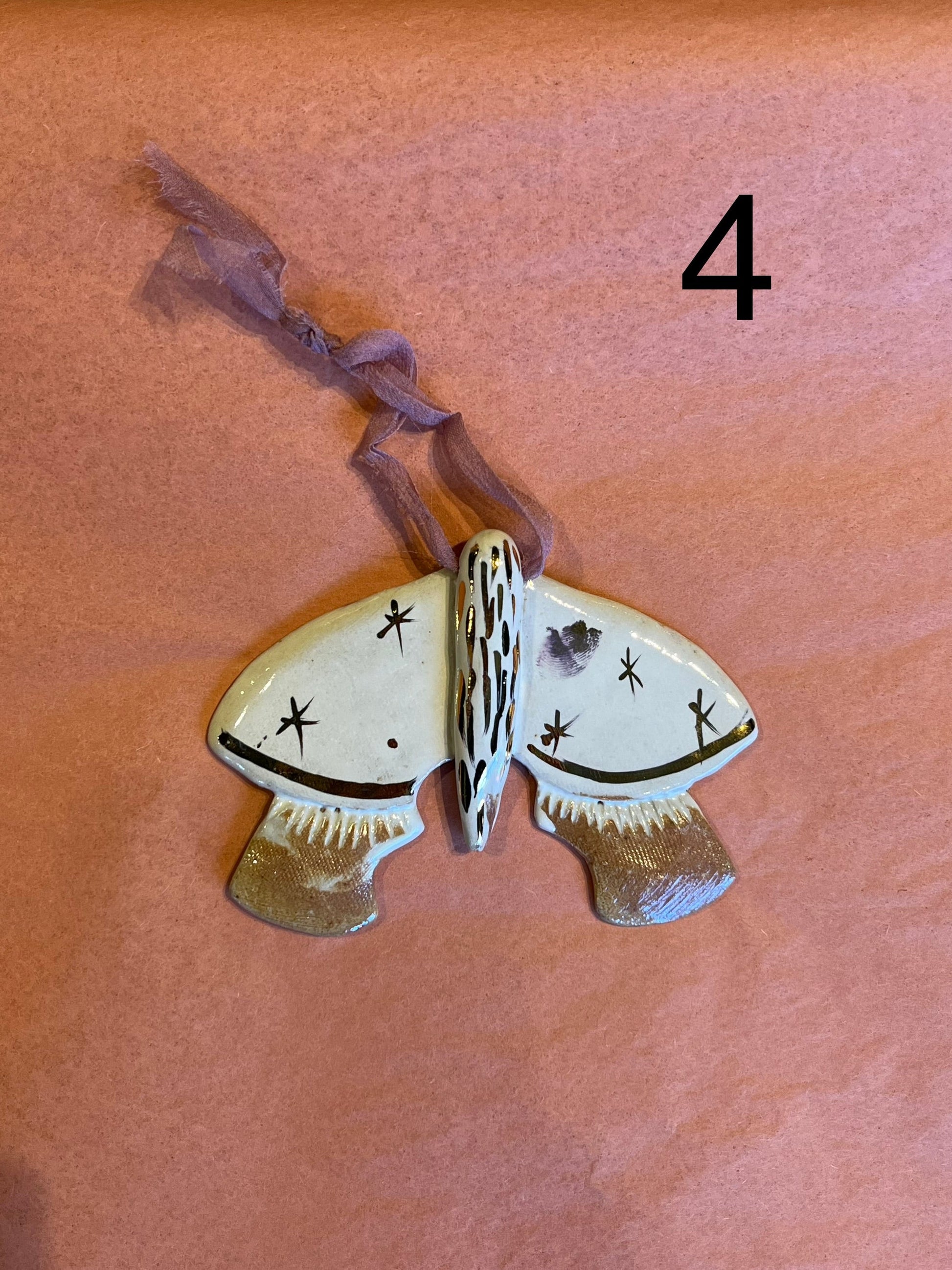 handmade moth ornaments Gift from flower + furbish Shop now at flower + furbish