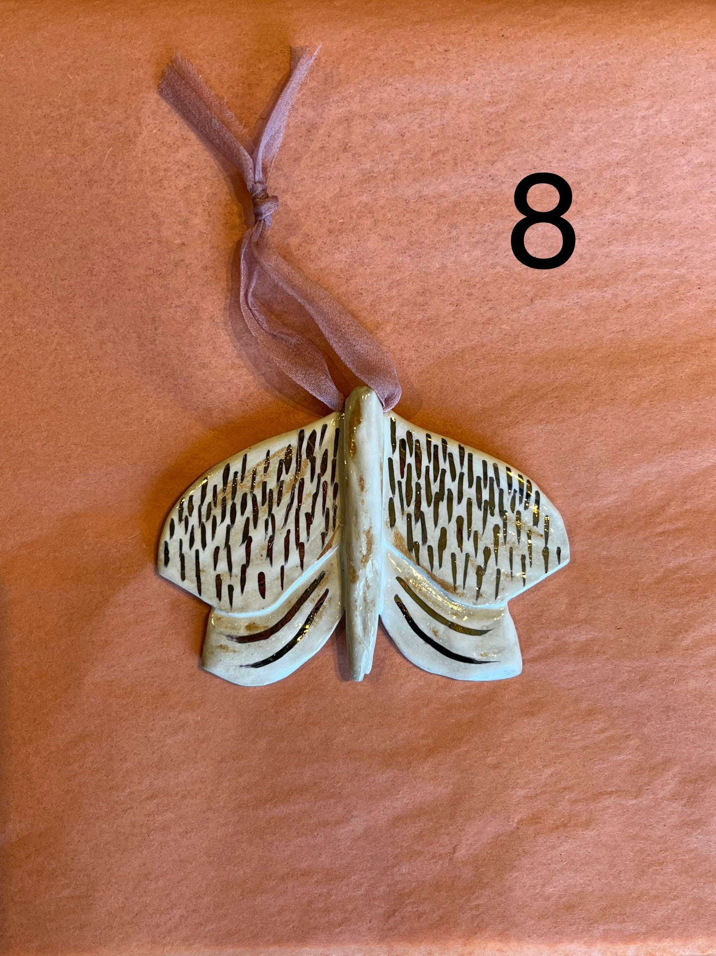 handmade moth ornaments Gift from flower + furbish Shop now at flower + furbish