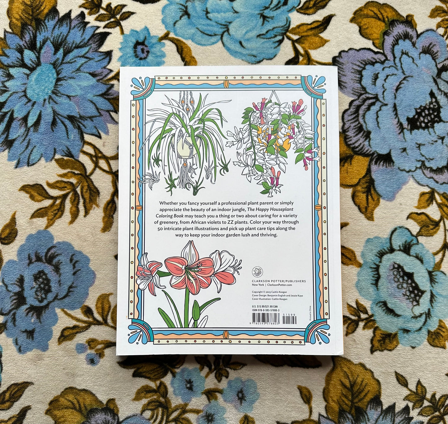 the happy houseplant coloring book: 50 plants to color and care for: an indoor gardening coloring book book from flower + furbish Shop now at flower + furbish