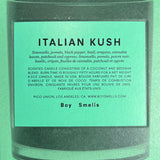 Italian kush boy smells candle candle from flower + furbish Shop now at flower + furbish