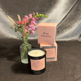 les boy smells candle candle from flower + furbish Shop now at flower + furbish