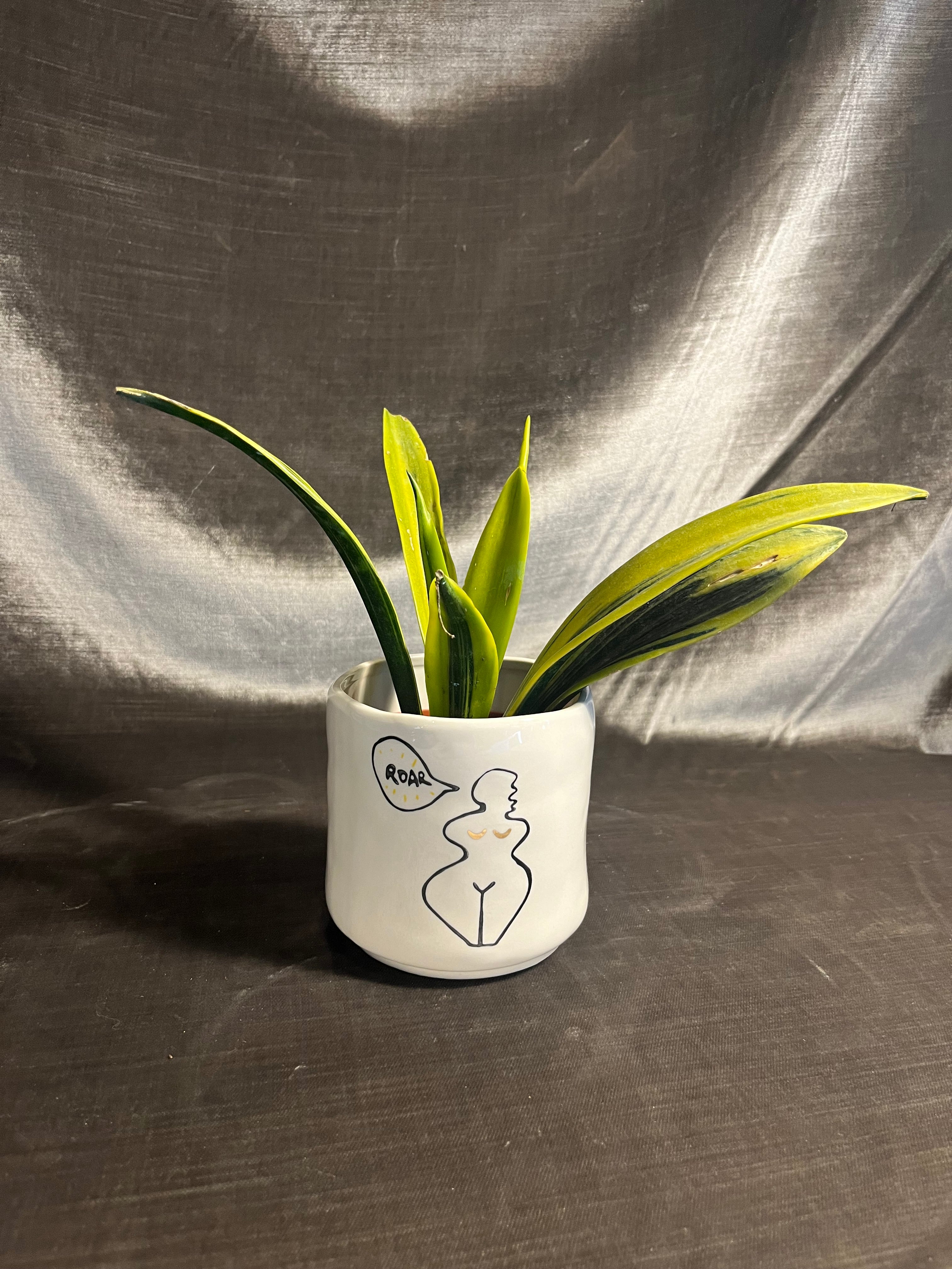 roar pot shop now at flower + furbishGift, plant pot, Planter, Pot, shipping, vessel