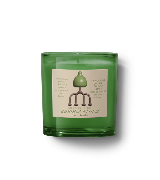 shroom bloom boy smells candle candle from flower + furbish Shop now at flower + furbish