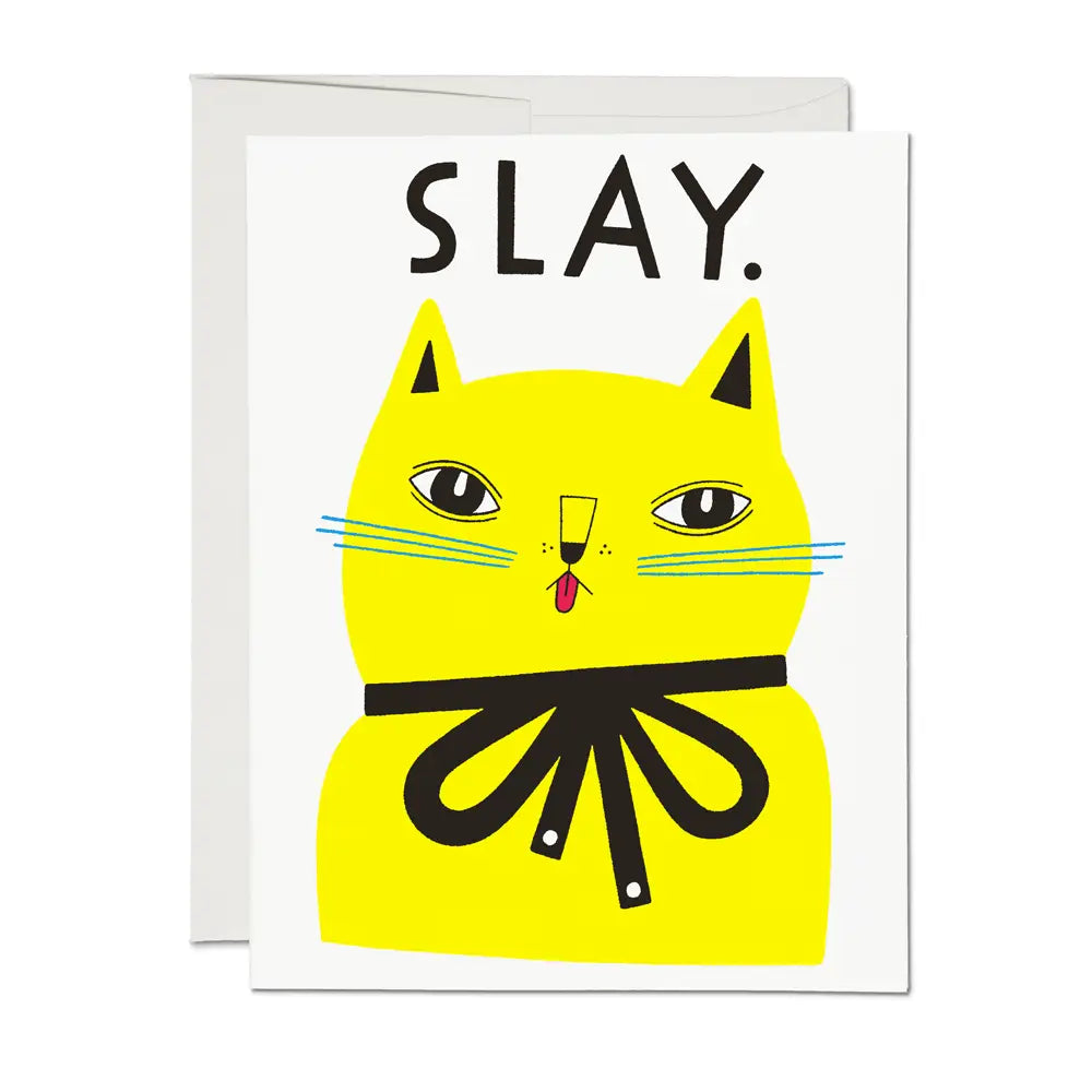 slay friendship blank card shop now at flower + furbishblank card, card, celebration, shipping