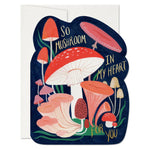 so mushroom love greeting card shop now at flower + furbishblank card, card, celebration, shipping