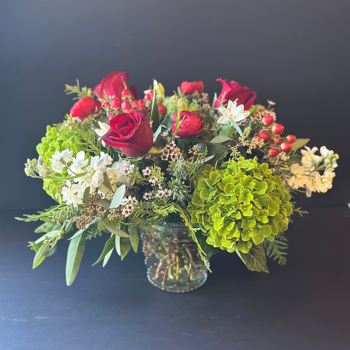 traditional holiday shop now at flower + furbishfloral arrangement, Flowers, Holiday, Thanksgiving, vase, vased arrangement