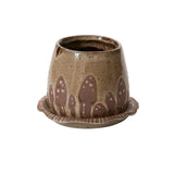 wild mushroom pot and saucer shop now at flower + furbishshipping